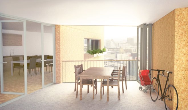 Rutz Architekten, architecture proposal, architecture competition, design competition, Architecture at Zero competition, zero-net energy building, affordable apartments
