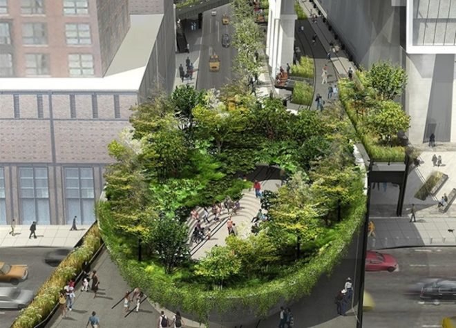 high line, high line spur, Friends of the High Line, James Corner Field Operations, Diller Scofidio + Renfro, hudson rail yard, elevated park, hudson river, native vegetation
