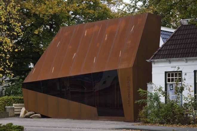 adaptive reuse, developer office, mohn + Bouman Architects, orangerock, orangerock projectontwikkeling, temporary use, corten steel, rotterdam