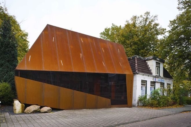 adaptive reuse, developer office, mohn + Bouman Architects, orangerock, orangerock projectontwikkeling, temporary use, corten steel, rotterdam