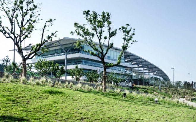 BDP, Chinese building projects, Suzhou Planning and Exhibition Hall, green roof, sustainable design, Chinese architecture