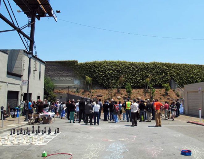 1 Burrows Pocket Park, Lincoln Reimagine Project, San Francisco, urban design, green design, sustainable design, pocket park, park, rebar, architectural digest, architecture for humanity, jason jagel, portola, burrows street, green building, sustainable building, public space