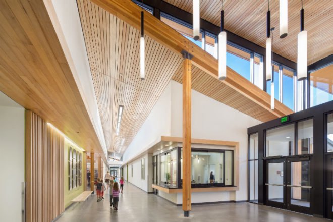 Cascades Academy, Bend, Oregon, Hennebery Eddy Architects, eco school, green school, geothermal