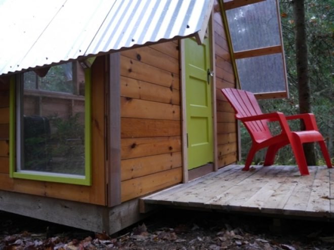 Derek Deek Diedricksen, The Rock Bottom Cabin, tiny homes, repurposed building materials, off the grid homes, sustainable building, vermont tiny cabin,