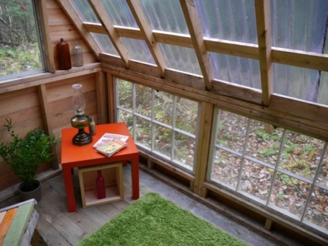 Derek Deek Diedricksen, The Rock Bottom Cabin, tiny homes, repurposed building materials, off the grid homes, sustainable building, vermont tiny cabin,