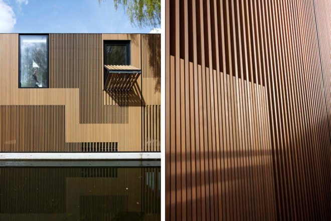 FRAMEWORK Architects, Studio PROTOTYPE, Water Villa, wooden facade, floating home, Amsterdam, Dutch architecture, Architecture, Floating Houses, Daylighting, Air quality,