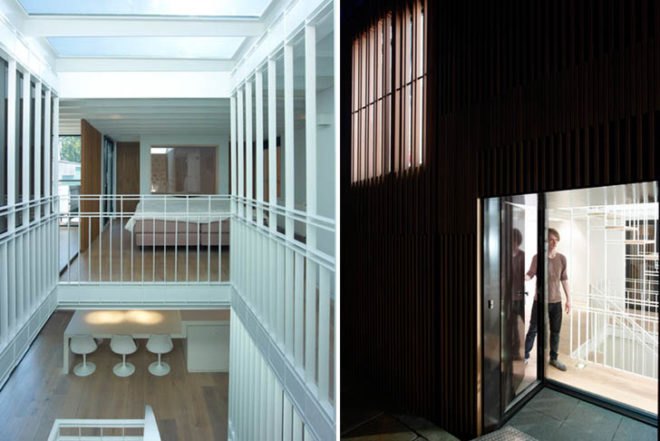 FRAMEWORK Architects, Studio PROTOTYPE, Water Villa, wooden facade, floating home, Amsterdam, Dutch architecture, Architecture, Floating Houses, Daylighting, Air quality,