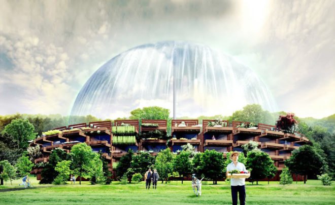 Visiondivision, Europan 12, architecture contest, megacity, future cities, futuristic design, Stockholm architects, Swedish architecture, humorous architecture