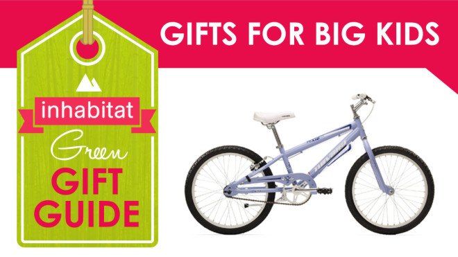 christmas gifts, holidays, xmas gifts, presents, eco-presents, green presents, green holidays, green xmas, green gift guide, green gifts, eco-gifts, earth-friendly gifts, handmade gifts, gift guide, holiday gift guide, gifts for kids, green gifts for kids, eco gifts for kids, sustainable gifts for kids, green gifts for big kids, science kits for kids, weaving kit, easy weave, non-toxic supplies for kids, green building blocks, eco-blocks for kids, farming kits for kids, Novara Pixie Bike, REI bike for kids, Magnetic Cube Puzzle, puzzles for kids, Harry Potter children's books, Bird Habitat Garden, Cubebot, wooden toys, toys for kids, toys made with natural materials, Xyloba tower