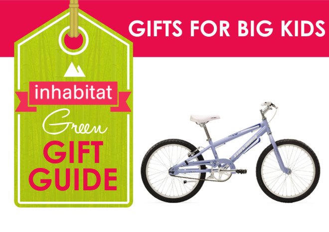 christmas gifts, holidays, xmas gifts, presents, eco-presents, green presents, green holidays, green xmas, green gift guide, green gifts, eco-gifts, earth-friendly gifts, handmade gifts, gift guide, holiday gift guide, gifts for kids, green gifts for kids, eco gifts for kids, sustainable gifts for kids, green gifts for big kids, science kits for kids, weaving kit, easy weave, non-toxic supplies for kids, green building blocks, eco-blocks for kids, farming kits for kids, Novara Pixie Bike, REI bike for kids, Magnetic Cube Puzzle, puzzles for kids, Harry Potter children's books, Bird Habitat Garden, Cubebot, wooden toys, toys for kids, toys made with natural materials, Xyloba tower