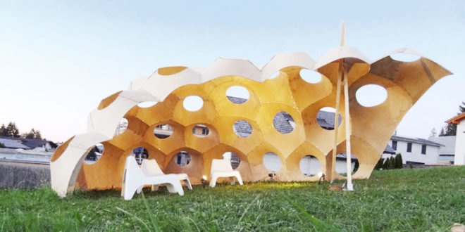 Pavilion for one Summer, wooden pavilion Alberschwende, wooden pavilion Austria, University of Innsbruck, Austrian architecture, architecture school Innsbruck. parametric design, parametric modeling, Rhino plug-in, Karamba 3d, Manuel Fabian Hartmann, pavilion design