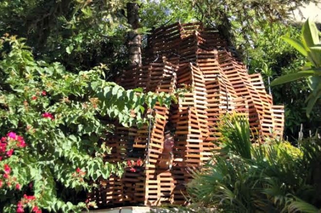 Matt Gagnon Studio, Knit Fort, reclaimed wood, innovative tree houses, small enclosures, sustainable building materials, home design, green furniture