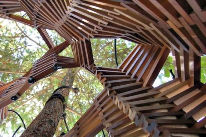 Matt Gagnon Studio, Knit Fort, reclaimed wood, innovative tree houses, small enclosures, sustainable building materials, home design, green furniture