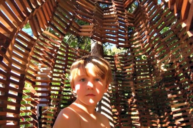 Matt Gagnon Studio, Knit Fort, reclaimed wood, innovative tree houses, small enclosures, sustainable building materials, home design, green furniture
