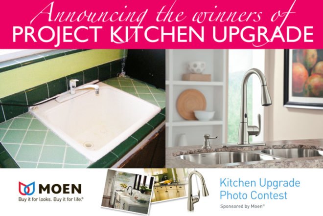 co-friendly faucets, eco-friendly faucets, eco-friendly kitchen, faucets with sensors, green faucets, green kitchen, how to upgrade my kitchen, inhabitat competition, inhabitat contest, kitchen renovation, moen, moen faucets, Moen MotionSense faucet, MotionSense, MotionSense faucet, Project Kitchen Upgrade, touch-free faucet, ugly kitchen, Ways to Green Your Kitchen