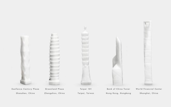 Naihan Li, Taipei 101, empire state building, skyscraper candles, wax building, flammable, ai weiwei, oma, beijing design week, modern architecture, architecture candles