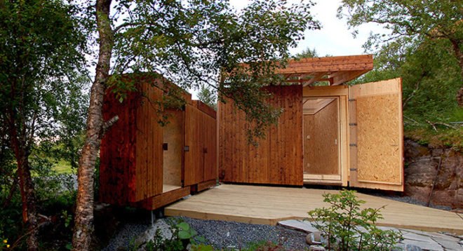 green design, eco design, sustainable design, Rever & Drage, multi purpose architecture, Fjord, Norway Architecture, natural tar stain