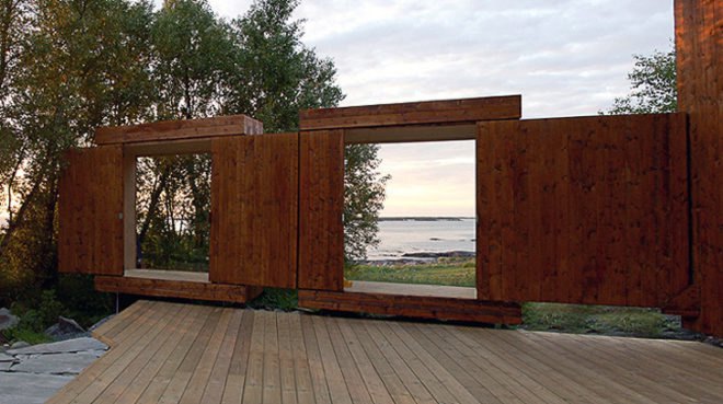 green design, eco design, sustainable design, Rever & Drage, multi purpose architecture, Fjord, Norway Architecture, natural tar stain