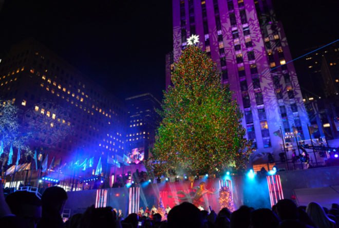 Rockefeller Center, 45 Rockefeller Plaza, Christmas Tree, NYC Christmas Tree, Rockefeller Christmas Tree, Rockefeller Christmas Tree 2013, Rockefeller Christmas Tree lighting, Rockefeller Christmas lighting, Rockefeller Christmas Tree has 45000 led lights, Swarovski crystal tree star, mayor Bloomberg, habitat for humanity, Norway Spruce, NYC Christmas tree from Connecticut, NYC Christmas tree from Shelton