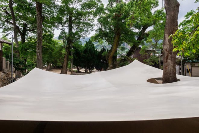 Ryuei Nishizawa, Fukita Pavilion, Japanese Pavilion, metal sheets, Japan, Architecture, Botanical, Air quality, Treehouses, Daylighting,