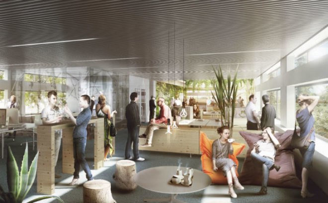 Skanderborg, Sports and Administration Centre, Schmidt Hammer Lassen, living walls, green walls, vertical garden