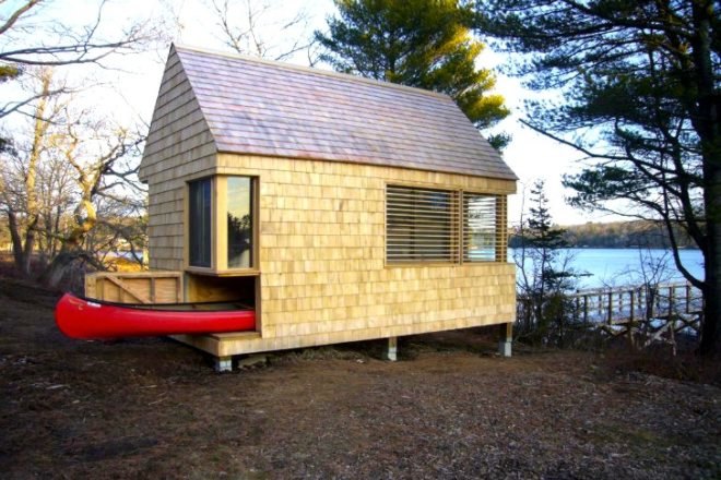 writer's block, writer's block cabin, cabin, eco cabin, tiny cabin, boathouse, writer's studio, cheng snyder, cheng + snyder, maine, westport maine, green design, green building, green architecture, sustainable building, sustainable architecture, eco design, eco cabin