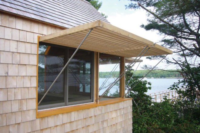 Writers Block Cabin, Cheng Snyder, eco cabin, cabin, maine, boathouse, writer's block