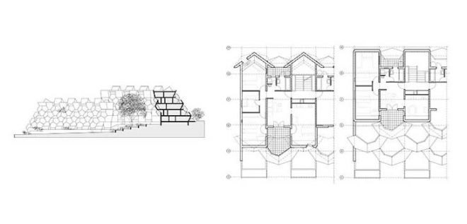 Zvi Hecker, Zvi Hecker Ramot Polin, Ramot Polin Jerusalem, Ramot Polin Israel, prefab housing Israel, social housing experiments, dodecahedrons architecture, architectural geometry, avant-garde architecture Israel, failed architecture, low income housing, social dwelling