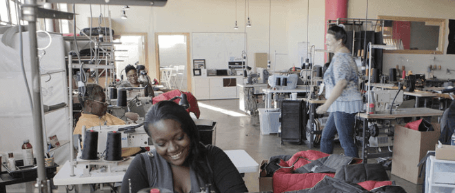 Veronika Scott, empowerment plan, passion project, coats for the homeless, detroit homeless, detroit unemployment, green design, eco design, sustainable design, employment detroit, coats that double as sleeping bags, sleeping bag coats, eco fashion, double duty design