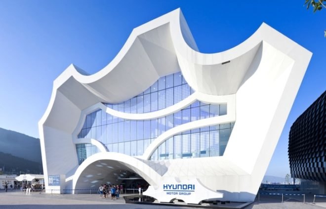 hyundai pavilion, hyundai, hyundai motor group, Yeosu, 2012 world expo, Unsangdong Architects, motion imagination, mechatronics, hyper matrix, kinetic landscape,