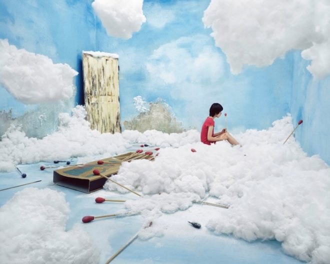 JeeYoung Lee, dreamscapes, surreal landscapes, opium gallery, france, hongik university, south korean artist, tiny studio, korean fables, sovereign art prize, stage of mind