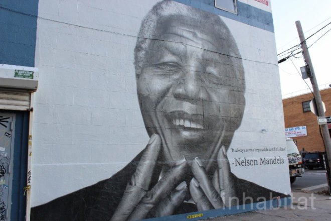 Sky High Murals, colossal media, nelson mandela, nelson mandela mural, nelson mandela mural williamsburg, nelson mandela mural nyc, nelson mandela mural brooklyn, nelson mandela memorial