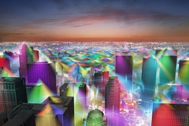 Nickolay Lamm, visible cell phone radiation, Fran Harackiewicz, Danilo Erricolo, tridirectional cell phone tower, Department of Commerce headquarters cell tower, visible wi-fi signal,