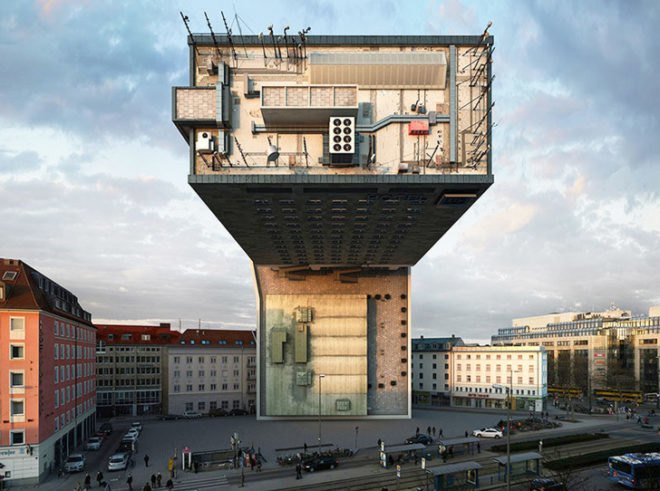Víctor Enrich, NH Deutscher Kaiser hotel, NHDK, 88 different variations on one building, 3D manipulation of a 2D photograph, digital visualization, Munich architecture, 88 keys on a piano,