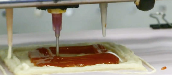 NASA food research, food in space, food astronauts, ystems and Material Research Corporation, Anjan Contractor, Anjan Contractor pizza, 3d printed pizza, 3d printed food, 3d printing, 3d printers, 3d printer in space