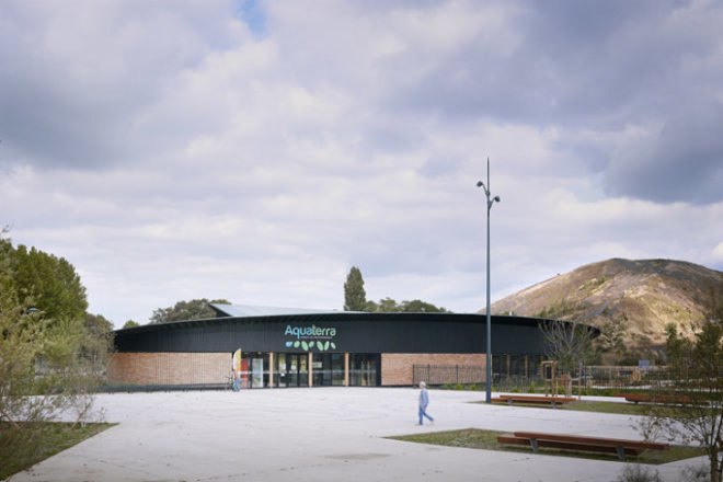 Aquaterra Environmental Centre, Tectoniques Architectes, parc des iles, france, environmental centre, eco center