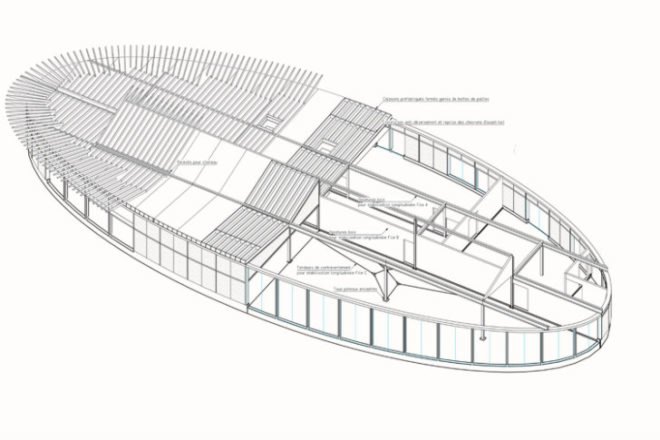 Aquaterra Environmental Centre, Tectoniques Architectes, parc des iles, france, environmental centre, eco center