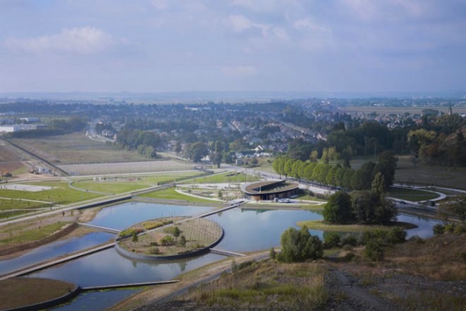 Aquaterra Environmental Centre, Tectoniques Architectes, parc des iles, france, environmental centre, eco center