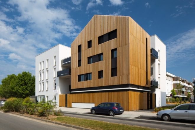 Aquitanis Community Housing, Marjan Hessamfar & Joe Vérons Architectes, architecture, Floirac, France, community housing, energy efficiency public housing, multi-layered architecture, public projects, french architecture