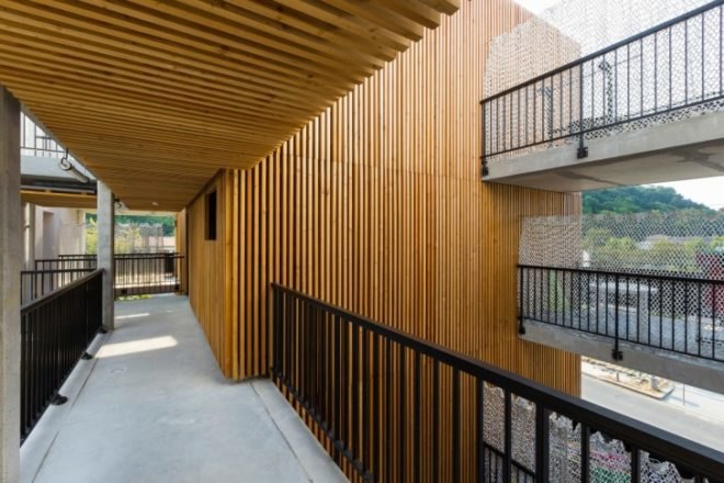 Aquitanis Community Housing, Marjan Hessamfar & Joe Vérons Architectes, architecture, Floirac, France, community housing, energy efficiency public housing, multi-layered architecture, public projects, french architecture
