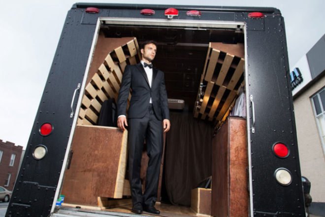 Arden Reed, Tailor Truck, 3D scanning, Green Technology, 3D scan, 3D modeling, 3D models, Perfect Suit, Formal Wear, Clothes, Fashion, High-tech Fashion, Suit making truck in New York, Clothing, Green Clothing, Men’s Suits, Bitcoins