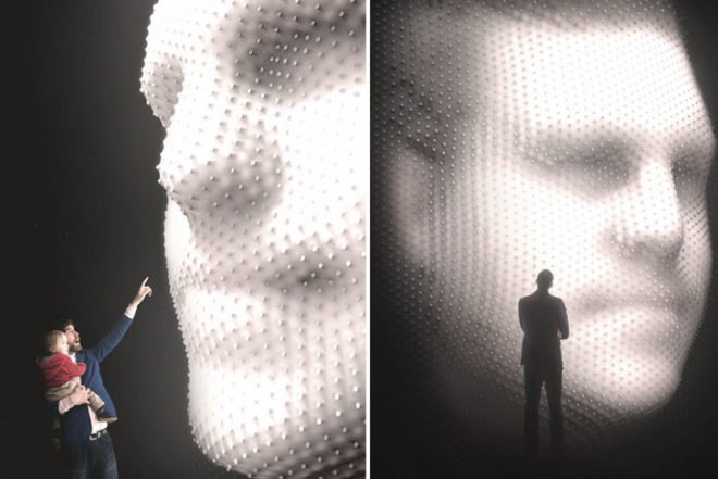 Asif Khan, Megaface, Sochi Olympics, Russia, 3D portraits, LED lights, MegaFon, Art, energy efficiency,