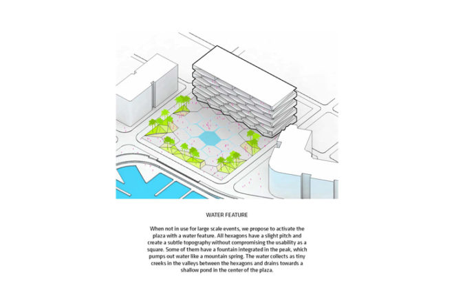 Albany resort Bahamas, BIG resort Bahamas, HKS resort Bahamas, Bjarke Ingels, MDA resort Bahamas, private pool on every balcony, hexagonal building, network of small creeks,