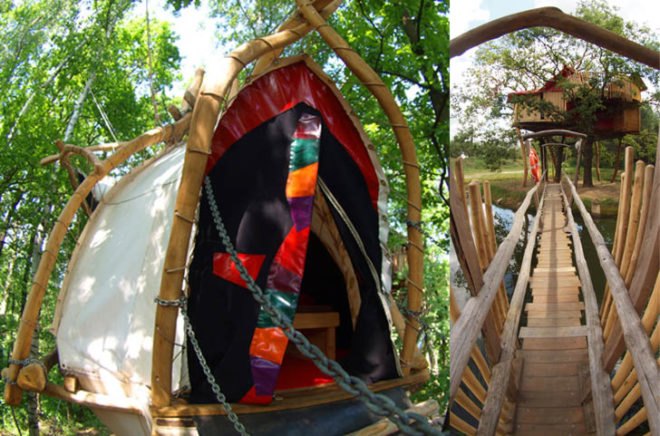 treehouses, kulturinsel einsiedel, handbuilt treehouses, sustainable building, wood crafts, treehouse hotel, german treehouse hotel,