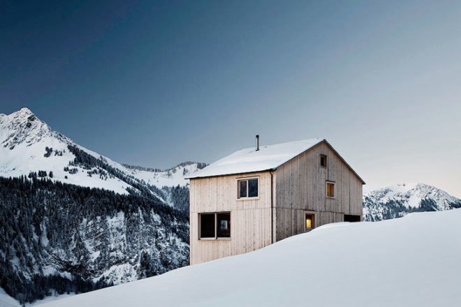 green design, eco design, sustainable design, Bernardo Bader Architects, Glatthorn, Zaferhorn, Haus Fontanella, wooden house, geothermic well, sustainable pine, sustainable wood
