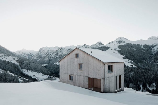 green design, eco design, sustainable design, Bernardo Bader Architects, Glatthorn, Zaferhorn, Haus Fontanella, wooden house, geothermic well, sustainable pine, sustainable wood