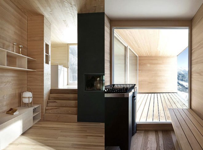 green design, eco design, sustainable design, Bernardo Bader Architects, Glatthorn, Zaferhorn, Haus Fontanella, wooden house, geothermic well, sustainable pine, sustainable wood