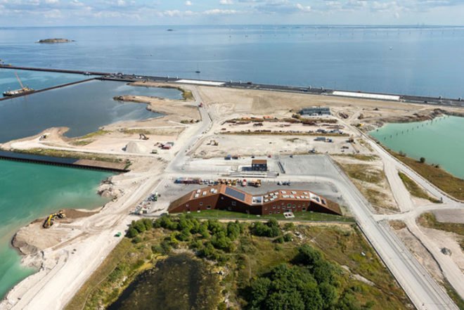 Christensen & Co, Soil Treatment Centre, Copenhagen, green roof, piles of mud, M-shaped roof, Architecture, Botanical, green roof, Green Materials, Daylighting,