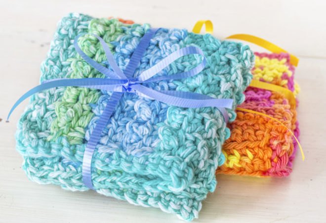 Dishcloths, dish cloths, reusable dishcloths, wash cloths, knit, crochet, washcloths