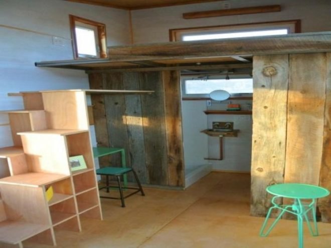 Durango Tiny House, Durango, Colorado, architecture, tiny homes, minimalist homes, tiny transportable homes, reclaimed materials, energy efficiency,